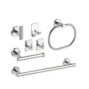 Accesorios Baño x7 Aura Cromado