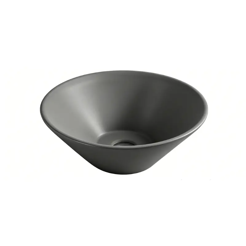Lavamanos Conico 42×42 de Sobreponer Gris