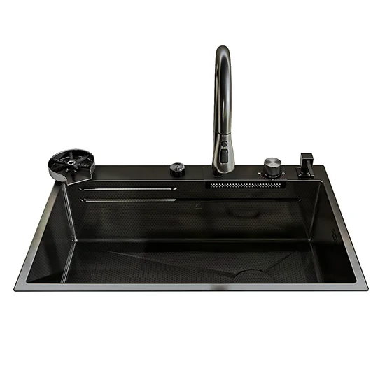 Lavaplatos de Lujo 75*46cm SUS304 Negro Brera