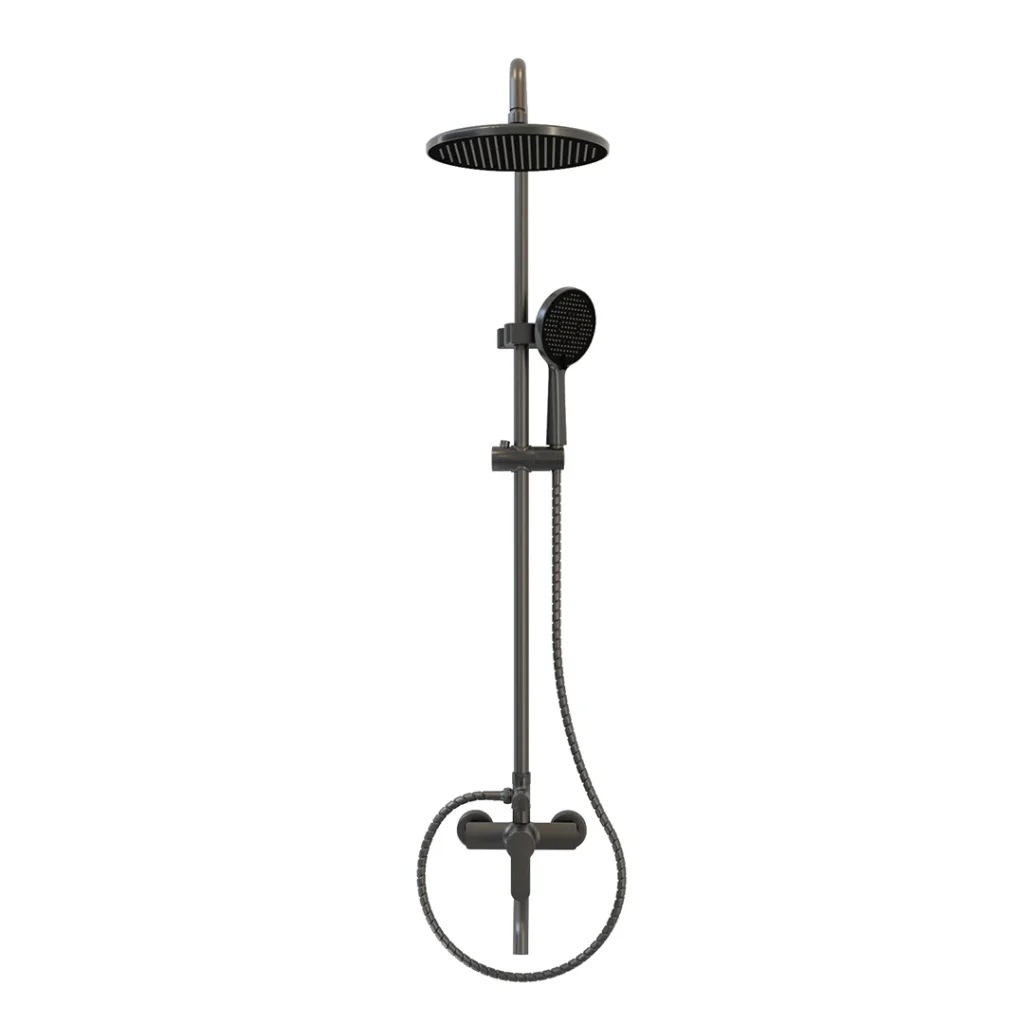 Ducha Columna Con Teleducha Essential Gun Grey