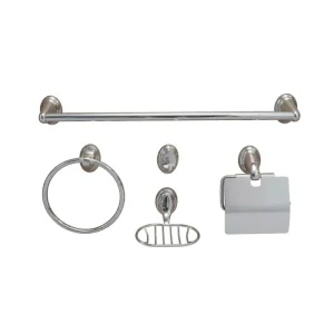 Accesorios Baño x5 Cromado