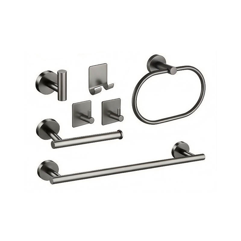 Accesorios Baño x7 Aura Gris