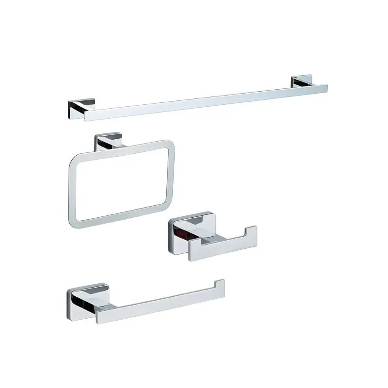 Accesorios Baño x4 Nova Cromado
