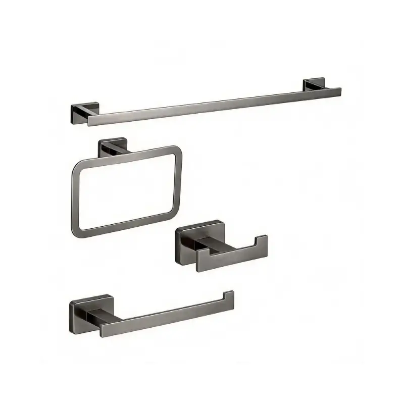 Accesorios Baño x4 Nova Gris